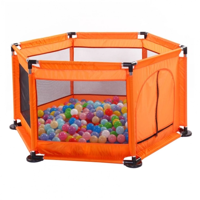 Grote droge speelbox voor ballen - oranje