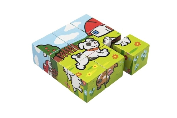 Blokken kubus mijn eerste dieren