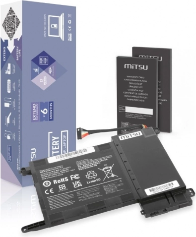 MITSU Akku für LENOVO IdeaPad Y700 (60 Wh, 14,8 V) – Ersatz für L14S4P22