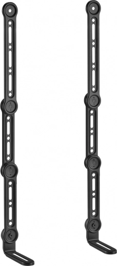 Variabele montage boven en onder de tv