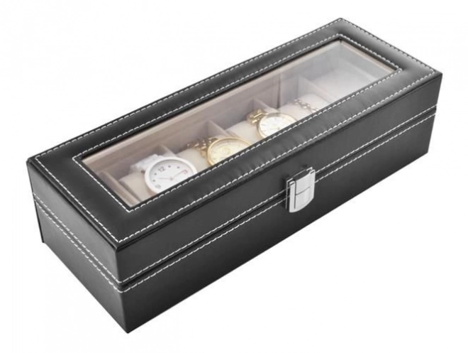 Watch And Jewelry Organizer With 6 Compartments