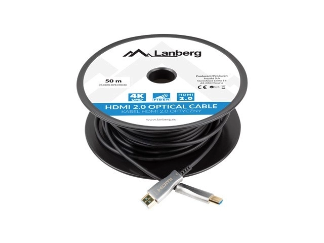 Lanberg HDMI-Kabel 4K 50m Schwarz