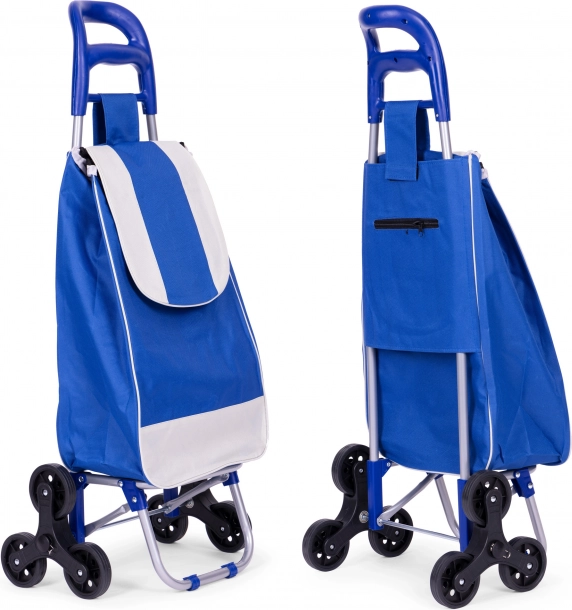 Boodschappentas op wielen 25 liter met 6 wielen en metalen frame ModernHome