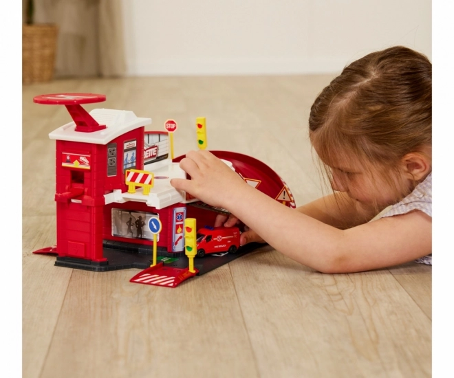 Garage Majorette Creatix reddingsstation met voertuig