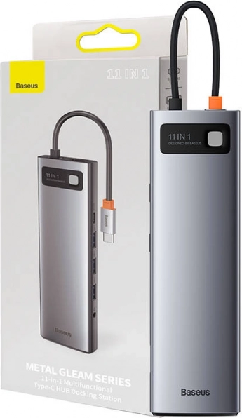 Baseus 11v1 Multifunctional Docking Station Metal Gleam Series