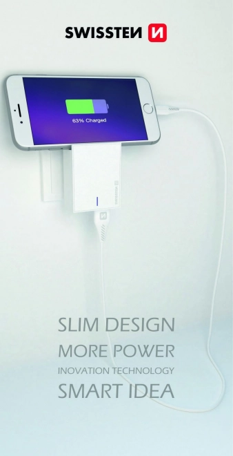 Lader Swissten iPhone 3.0 18W Power Delivery - wit
