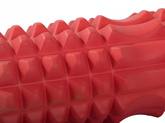 Rouleau de massage en mousse pour le dos et les jambes 32 cm – rouge