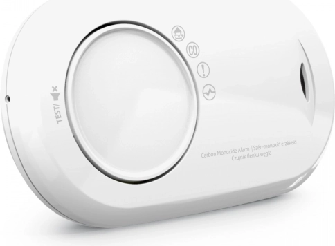 Koolmonoxidemelder met ingebouwde batterij