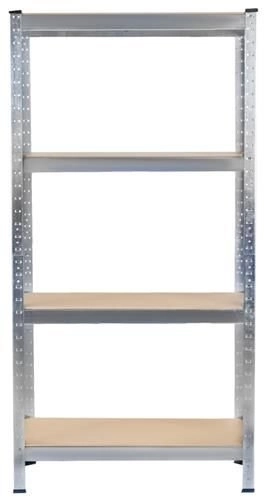 Metal Shelf with 4 Shelves 150x75x30 cm