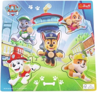 Wooden mini puzzle PAW Patrol – 5 pieces