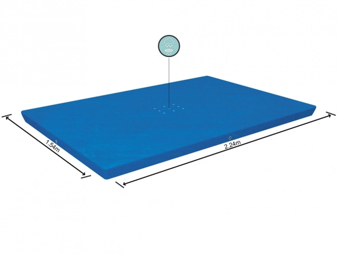 Poolabdeckung für rechteckige Pools Bestway 224x154 cm