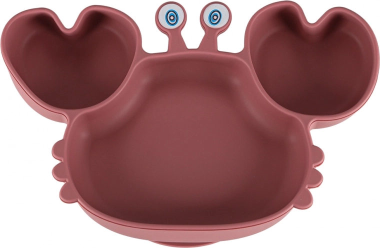 Krabben-Teller mit Unterteilung und starkem Saugnapf