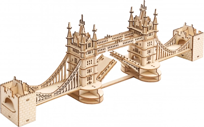 Robotic Wooden 3D Puzzle Tower Bridge Light-Up