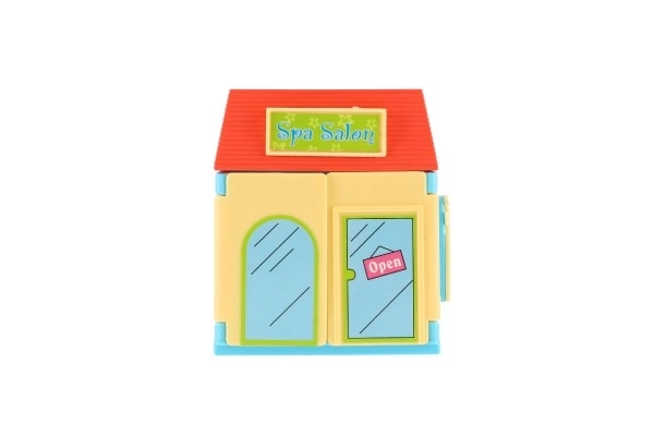 Plastic huisje met huisdier