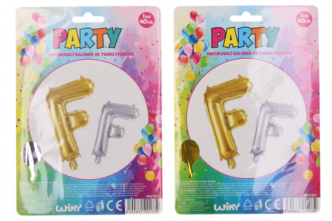 Ballon gonflable - lettre F