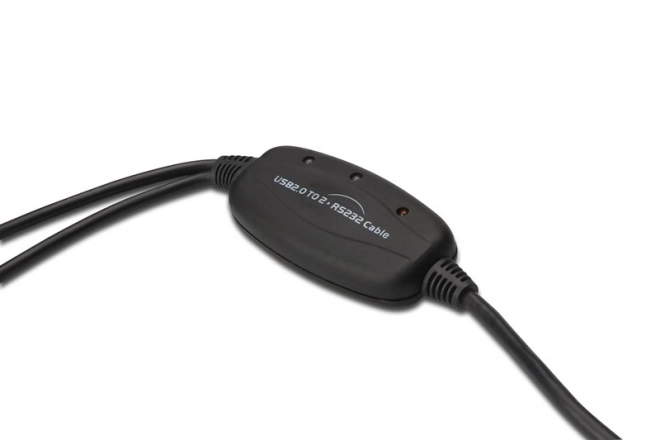 USB 2.0 adapter naar 2x RS232 (DB9) met USB A M kabel / V lengte 1,5m