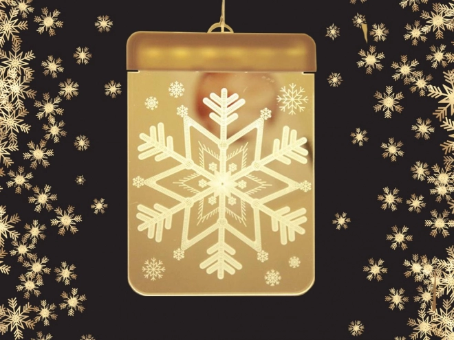 Weihnachtliche LED-Verglasungsleuchte für Fenster