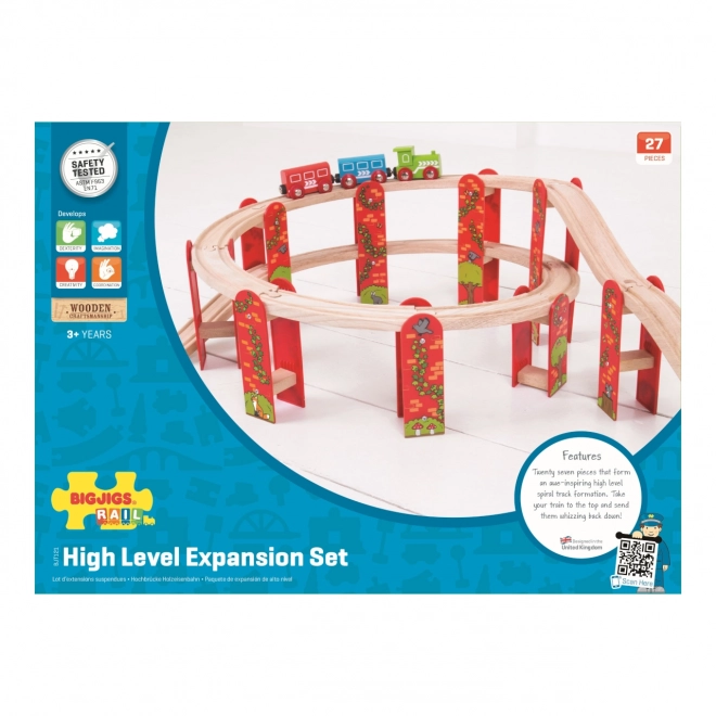 Bigjigs Rail meerlagige houten treinset
