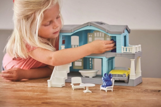 Poppenhuis Green Toys Blauw