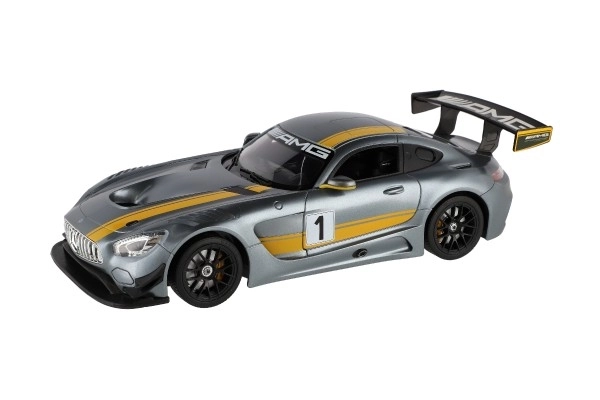 Auto RC Mercedes AMG GT3 kunststof 35cm 2,4GHz op afstandsbed. op batterijen in doos 44x18x23cm