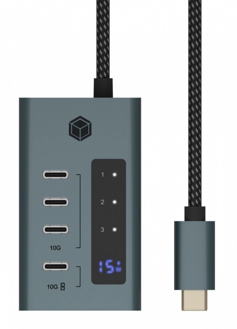 IB-HUB1454-C31 4-poorts HUB type C met 24W PSU
