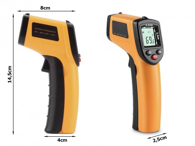 Contactloze laserthermometer -50 +380°C