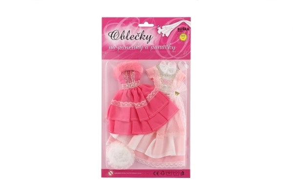 Kleding met accessoires voor poppen 2 stuks