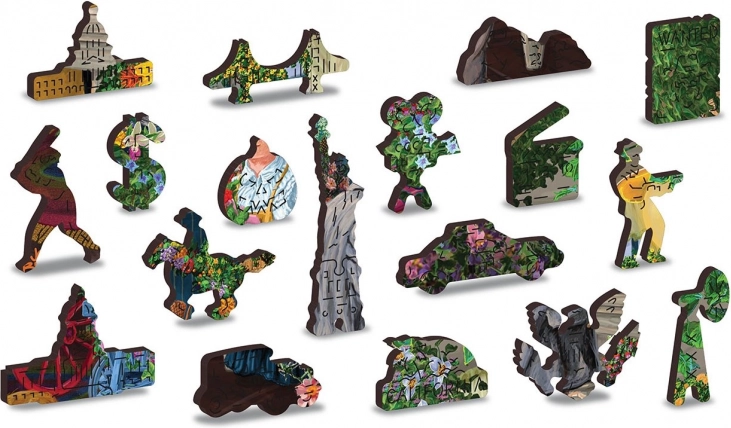 Uniek gevormde stukjes als kleine figuurtjes