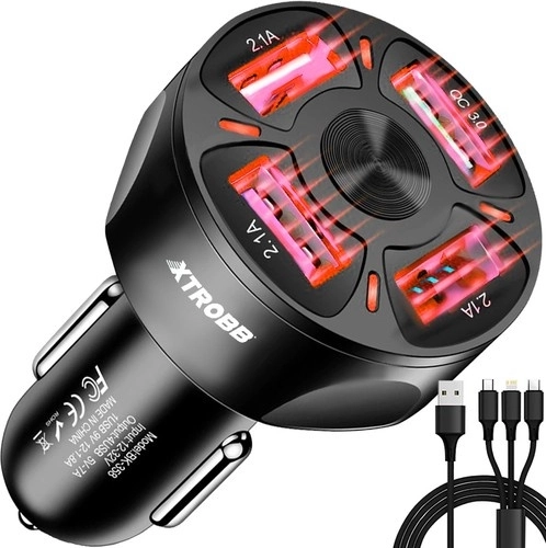 4x USB autolader + Xtrobb 19907 kabel
