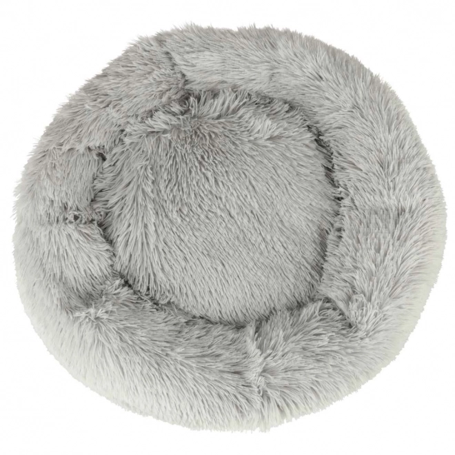 Pluche bedje voor hond en kat 60 cm lichtgrijs