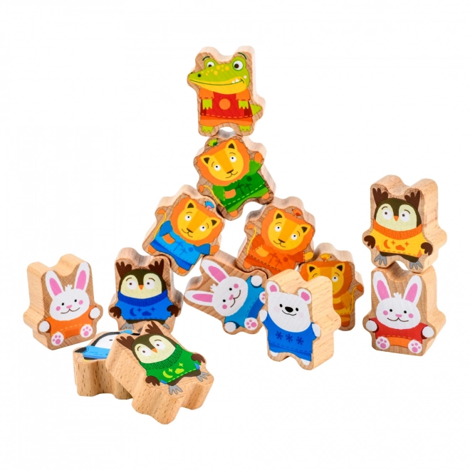 Lucy & Leo Dierentoren – houten speelset