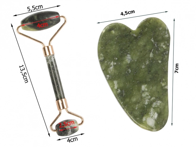 Nefrit Gesichtsmassage Roller Set