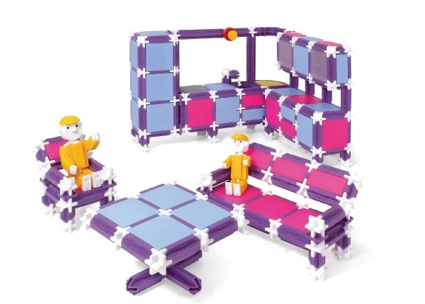 Kit de Construction SEVA FAMILLE Nous habitons en plastique 564 pièces dans une boîte 35x33x7cm