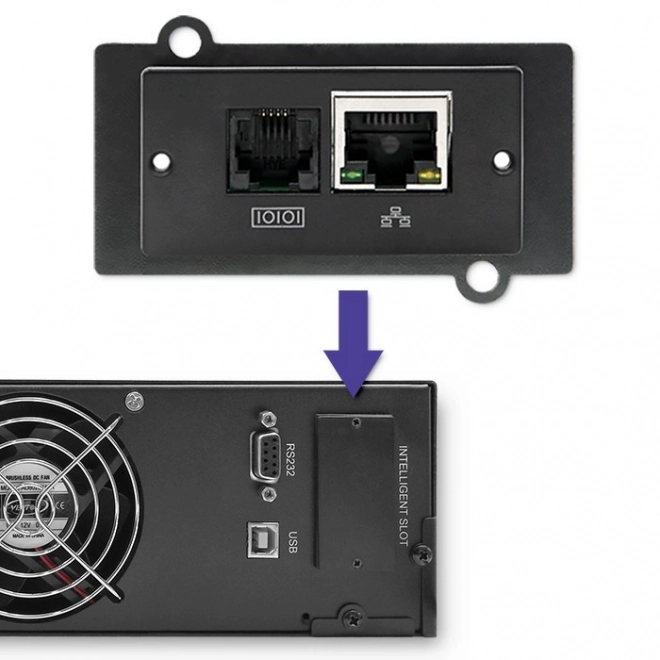 Noodstroomvoeding UPS RACK 1kVA 800W met LCD