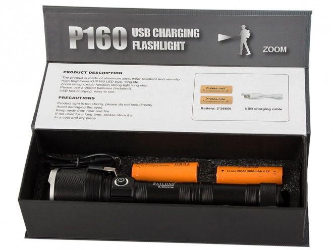 Taktische Militärische Taschenlampe mit CREE XHP160 LED