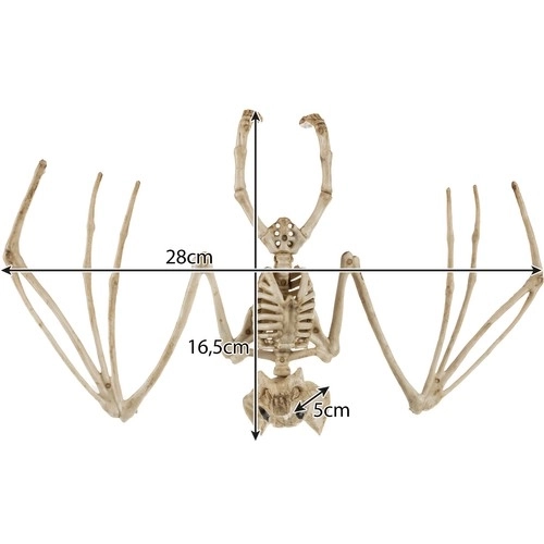 Squelette de chauve-souris - décoration 30 cm Malatec