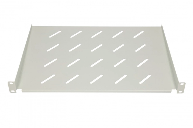 Stevige plank voor hangkasten 1U 300mm 19 inch grijs