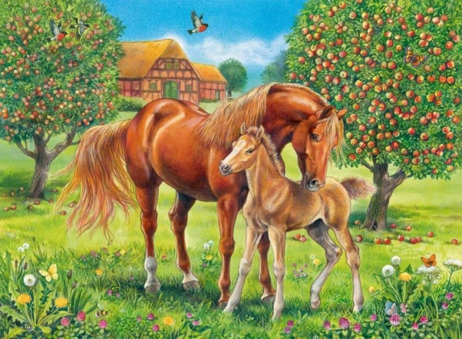 Puzzel Paarden in de Weide XXL