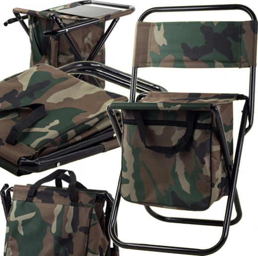 Klappbarer Outdoor-Angelstuhl mit Rückenlehne und Tasche MORO