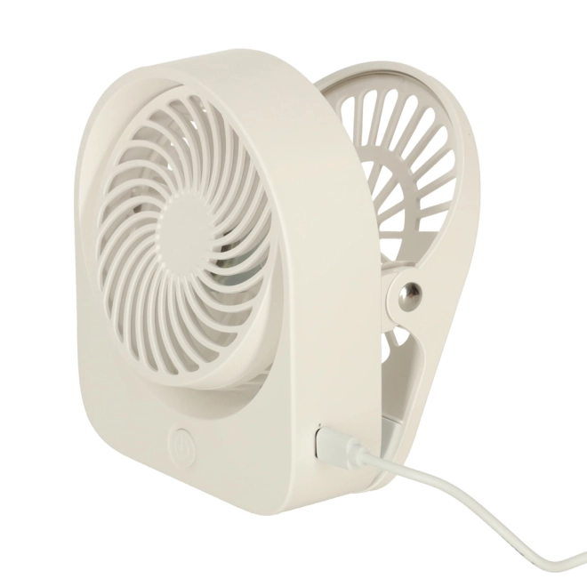 Draadloze USB tafelventilator 11,5 cm wit