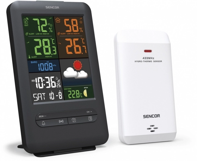 Weerstation met kleurendisplay