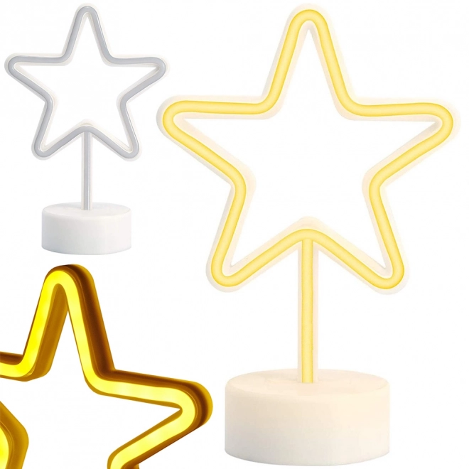 Neonstern-LED-Lampe mit USB