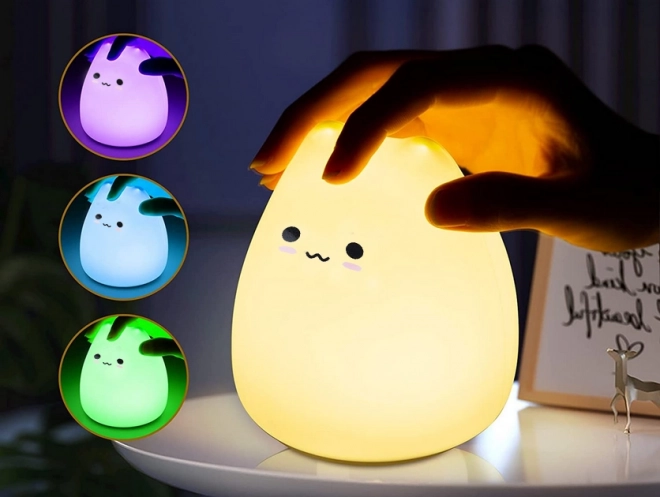 Kinder siliconen nachtlampje Kat RGB aanraak