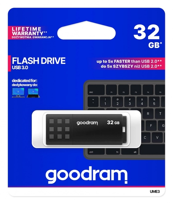 Clé USB 32GB USB 3.0 noire