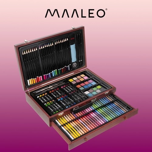 Painting Set With Wooden Case And Drawer
