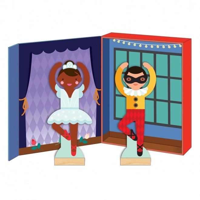 Petit Collage magnetische aankleedset voor balletdansers