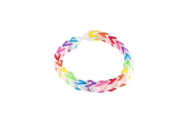 Maak je eigen armband 700+ stuks elastiekjes, kralen + gereedschap + weefgetouw voor armbanden in doos 30x24cm