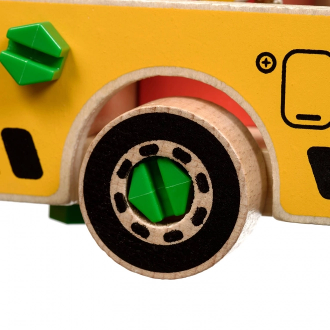 Houten autokraan - constructieset Lucy & Leo