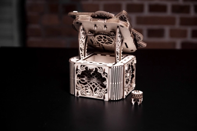 Houten mechanische puzzel Geheime Doos