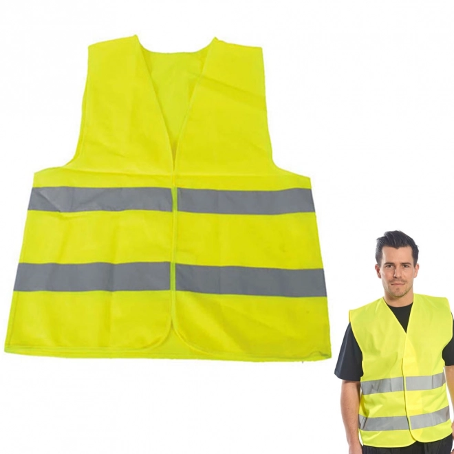 Reflecterende waarschuwingsvest geel maat L